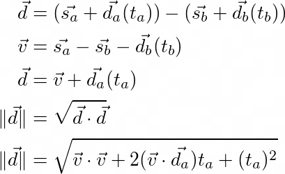 distance equation